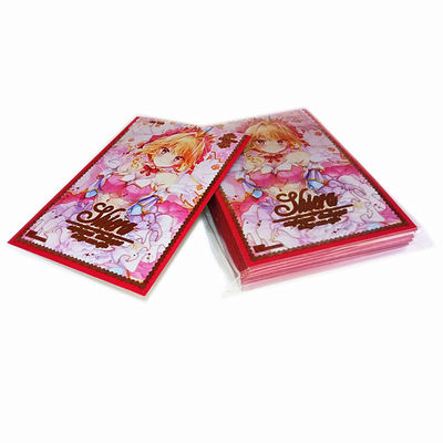 テーブルの上 プラスチック アニメゲーム カード 保護 袖 サイズ プリント ロゴ