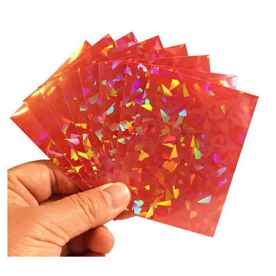 PP プラスチック 取引カード 保護 宝石 レーザー ホログラフィック 袖 YUGIOH