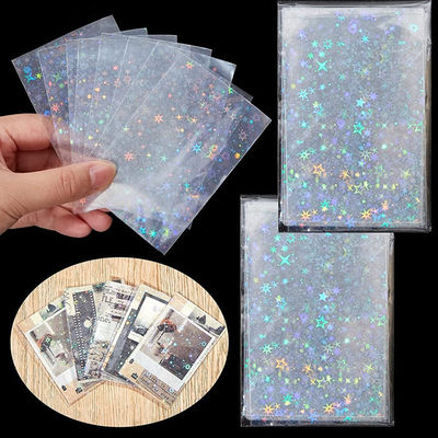 PP プラスチック 取引カード 保護 宝石 レーザー ホログラフィック 袖 YUGIOH