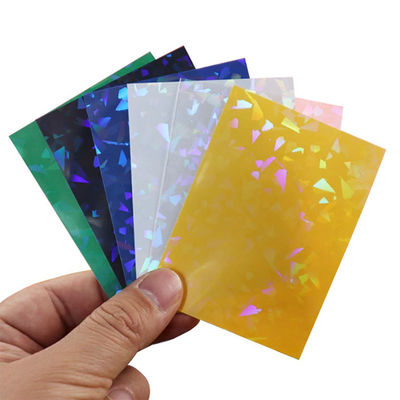 PP プラスチック 取引カード 保護 宝石 レーザー ホログラフィック 袖 YUGIOH
