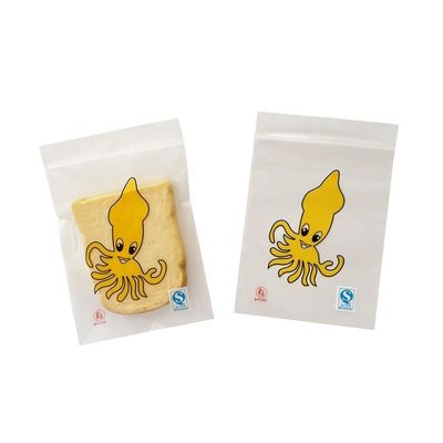 パーソナライズされたLDPE冷凍食品包装袋 フラットジッパー冷凍袋 グラバー印刷