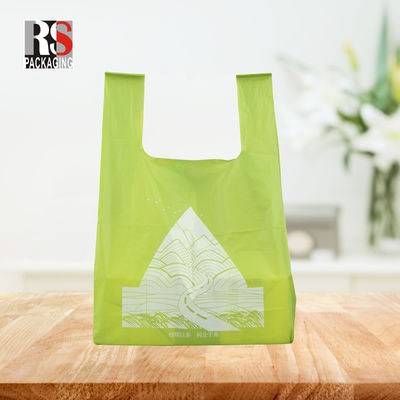リサイクルされたTシャツパッチハンドル 食料品ショッピング用のプラスチック袋 カスタマイズされた色