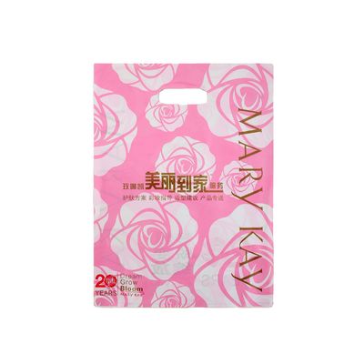 ダイカットハンドル LDPE ショッピングバッグ 環境に優しい リサイクル可能な食料品 プラスチックバッグ
