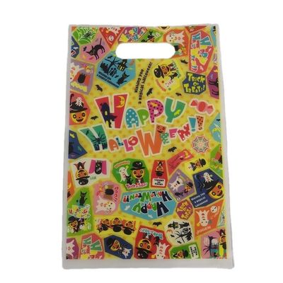 ダイカットハンドル LDPE ショッピングバッグ 環境に優しい リサイクル可能な食料品 プラスチックバッグ