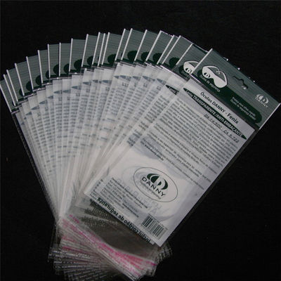 OPP BOPP ハングホール付きプラスチックセルフシーリング袋