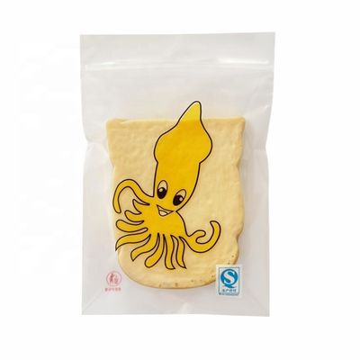 カスタマイズされたサイズ バックサイドシール プラスチック食品パッケージ ビスケット パン シリアル 梱包袋