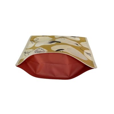 食品 包装  Zip Lock ラミネート ポリ バッグ フロスト プラスチック 閉め替え 立体 バッグ