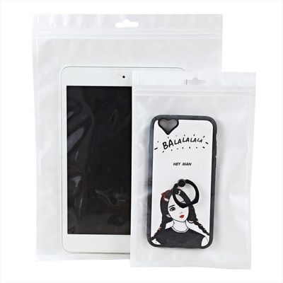スマホケースとUSBケーブルのパッケージングのための光り輝く透明なプラスチックジップロック袋