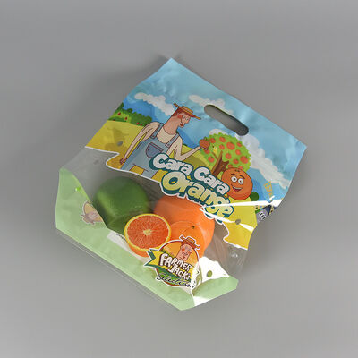 カスタムデザイン 食品グレード プラスチック 防霧袋 透明 新鮮野菜 果物 貯蔵 包装 バッグ ジッパー ハンドル