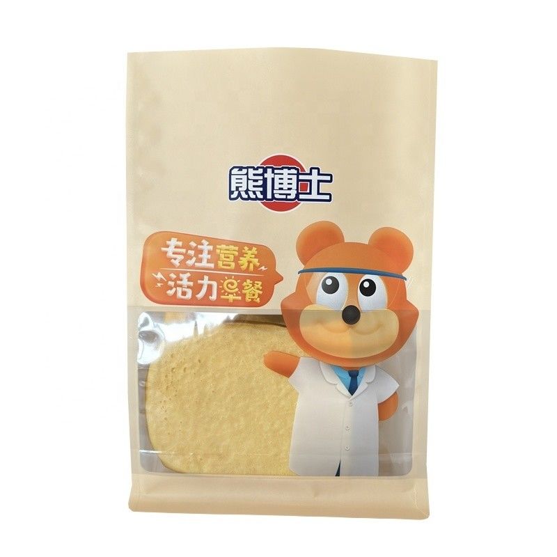 カスタムオーダー 八面シール 平底 スタンドアップ 包装袋 朝食穀物