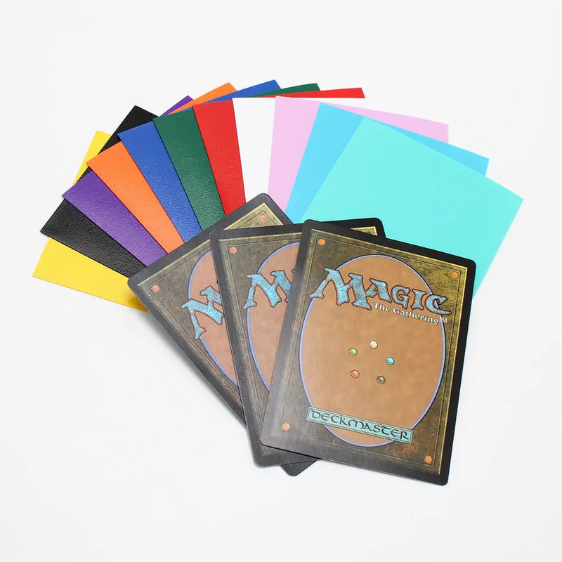 カラーマットカードスリーブ 16色一貫性カット Mtg TCG CCG ユギオ PP素材写真カード